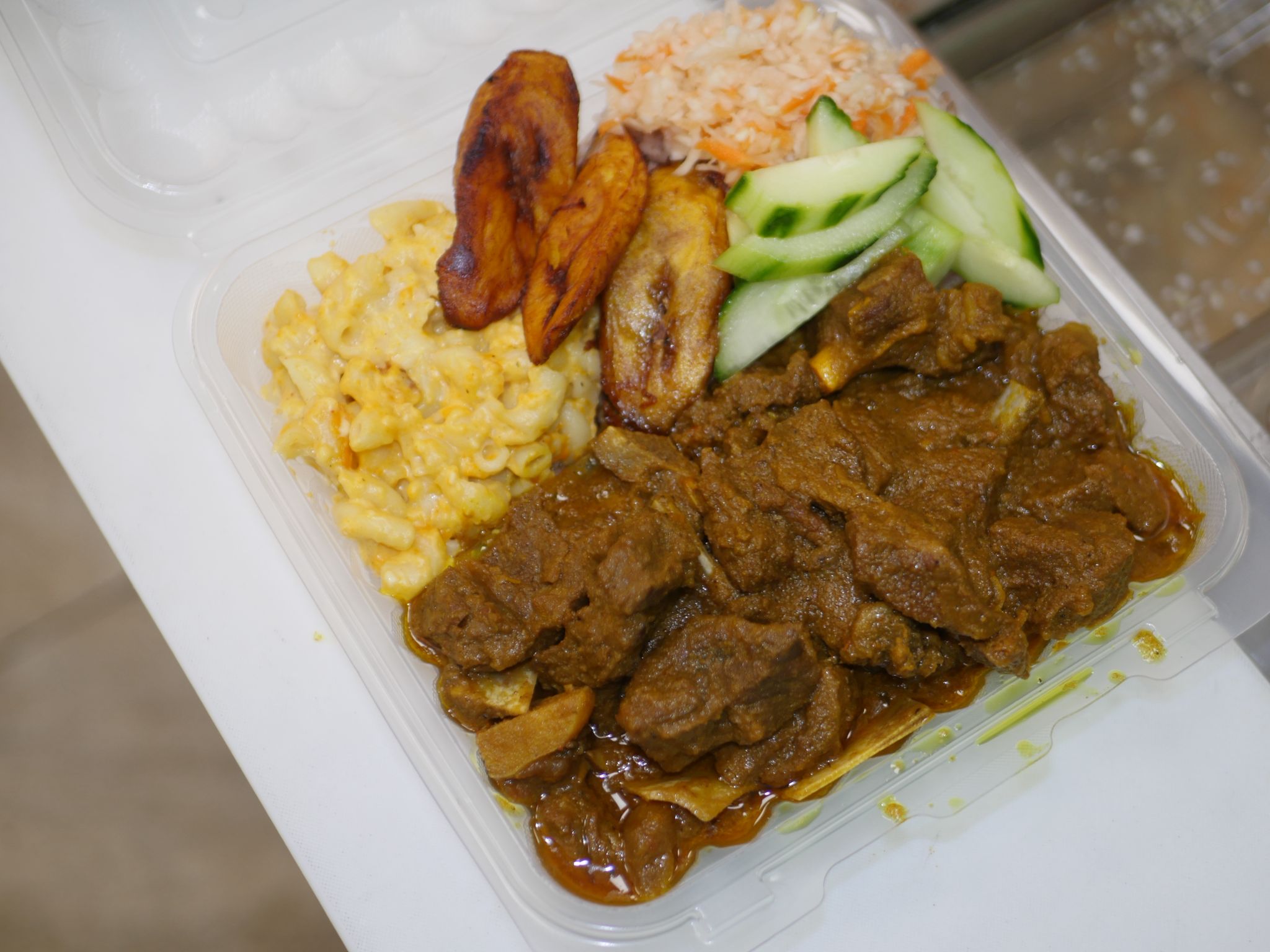 Jamaican food spread at 9 Mile Toronto